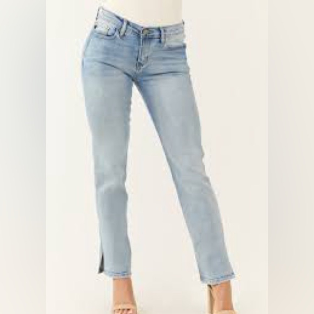 KanCan Medium Light Wash Bootcut Side Slit Hem
Jeans